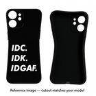Idc Idk Idgaf Google Pixel 10 Black Soft Case Back Cover by Casekaro