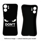 Don'T Touch My Phone Moto Edge 50 Black Soft Case Back Cover by Casekaro