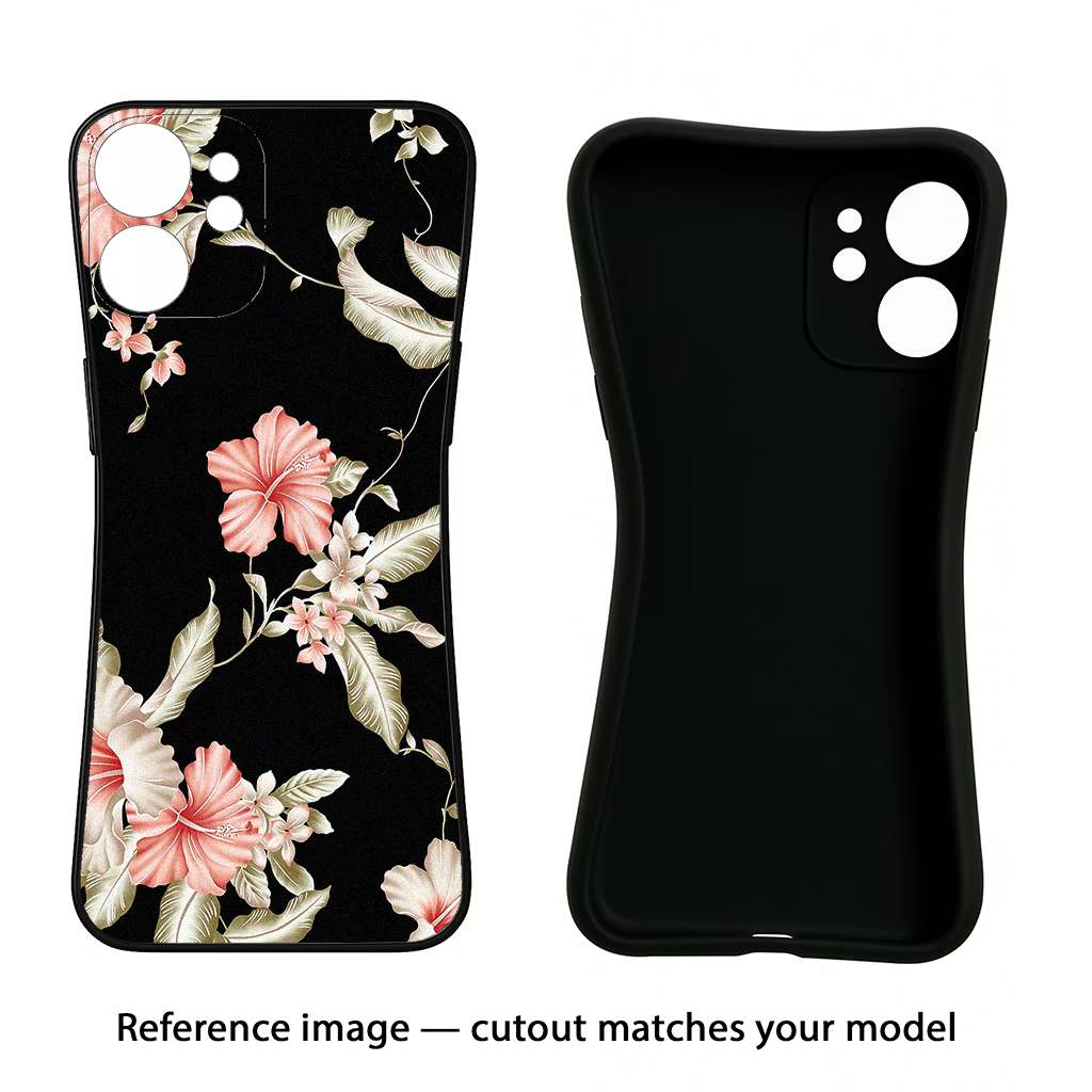 Flowers Samsung S22 Plus Black Soft Case Back Cover by Casekaro
