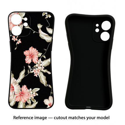 Flowers iPhone 13 Pro Black Soft Case Back Cover by Casekaro