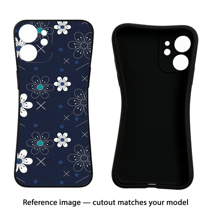 Flowers Vivo Y16 Black Soft Case Back Cover by Casekaro
