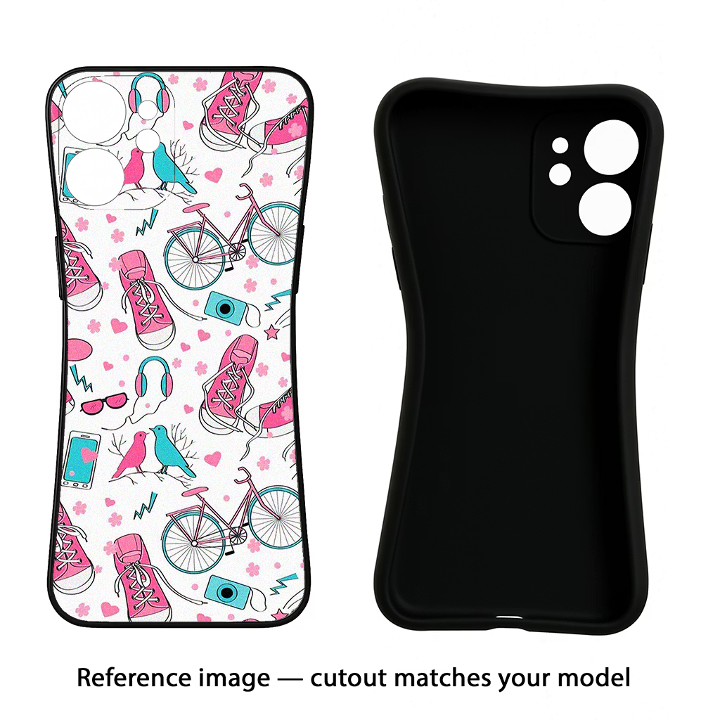 Artwork iPhone 12 Black Soft Case Back Cover by Casekaro