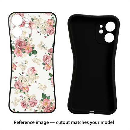 Flowers Vivo Y16 Black Soft Case Back Cover by Casekaro