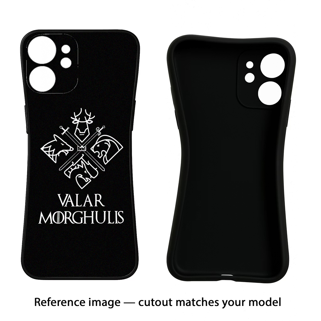 Valar Morghulis | Game Of Thrones Redmi Note 13 Pro 5G Black Soft Case Back Cover by Casekaro