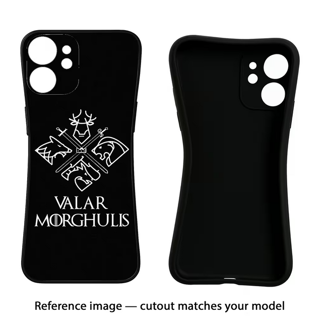 Valar Morghulis | Game Of Thrones iPhone 16e Black Soft Case Back Cover by Casekaro