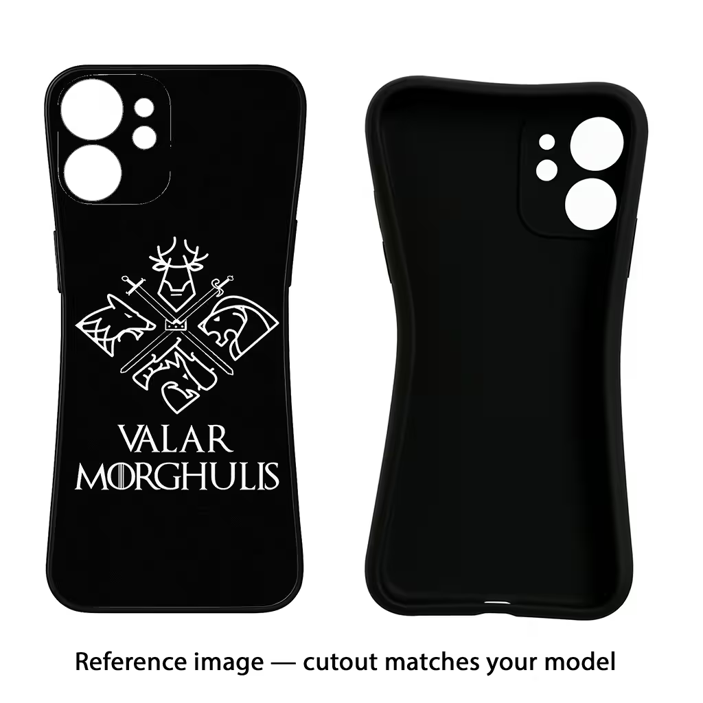 Valar Morghulis | Game Of Thrones iPhone 12 Black Soft Case Back Cover by Casekaro