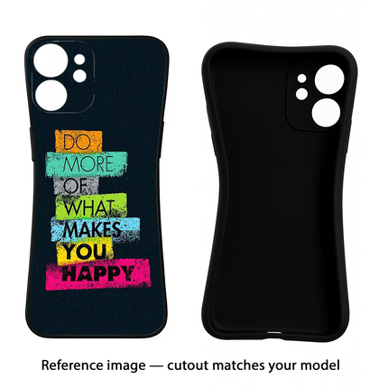 Do More Of What Makes You Happy Nothing Phone 3A Black Soft Case Back Cover by Casekaro