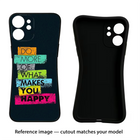 Do More Of What Makes You Happy Redmi K50i Black Soft Case Back Cover by Casekaro
