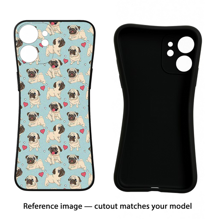 Pug Dog Redmi Note 13 5G Black Soft Case Back Cover by Casekaro