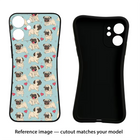 Pug Dog Moto G64 5G Black Soft Case Back Cover by Casekaro