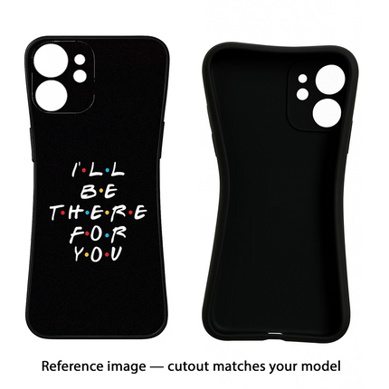 I'll Be There For You Nothing Phone 3A Black Soft Case Back Cover by Casekaro