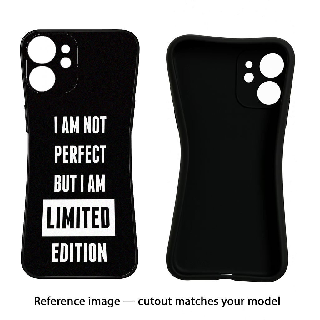 I Am Not Perfect But I Am Limited Edition Vivo V60 5G Black Soft Case Back Cover by Casekaro