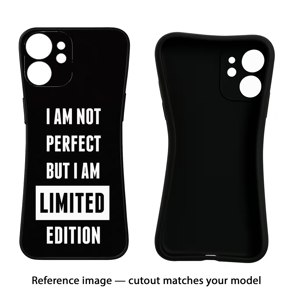 I Am Not Perfect But I Am Limited Edition Poco X6 Pro Black Soft Case Back Cover by Casekaro