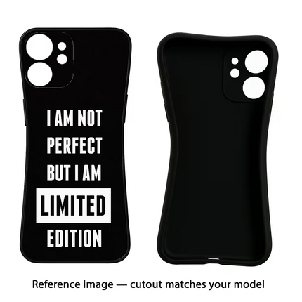 I Am Not Perfect But I Am Limited Edition Oppo F19/F19s Black Soft Case Back Cover by Casekaro