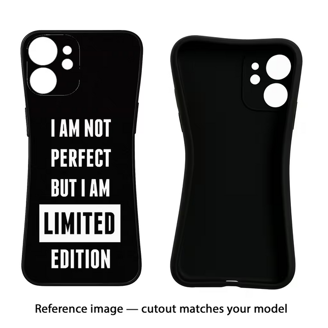 I Am Not Perfect But I Am Limited Edition Samsung A52/A52s 5G Black Soft Case Back Cover by Casekaro