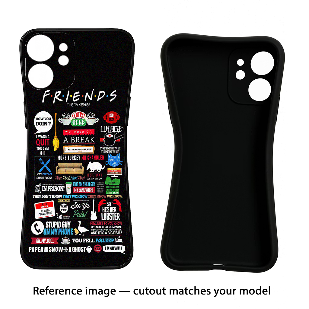 FRIENDS iPhone 16 Pro Max Black Soft Case Back Cover by Casekaro