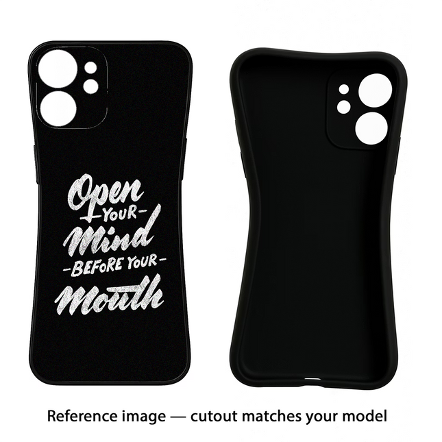 Open Your Mind Before Your Mouth Moto Edge 40 Neo Black Soft Case Back Cover by Casekaro