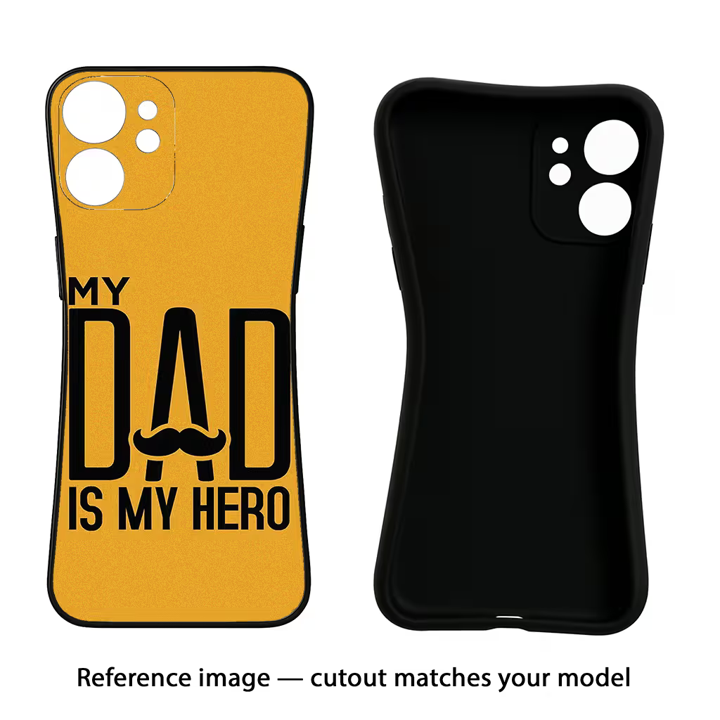 My Dad Is My Hero Redmi K50i Black Soft Case Back Cover by Casekaro