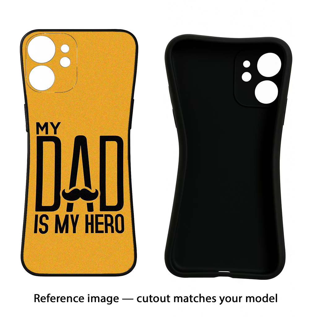 My Dad Is My Hero Samsung S25 Black Soft Case Back Cover by Casekaro