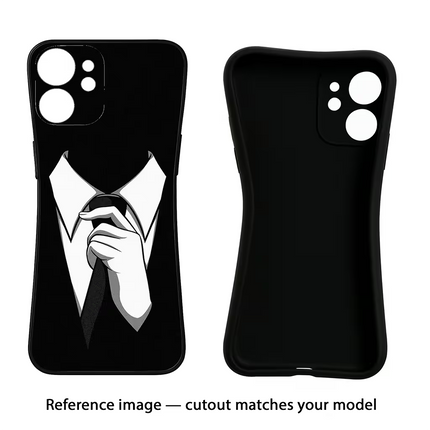 Black Tie Oppo F21 Pro 4G Black Soft Case Back Cover by Casekaro