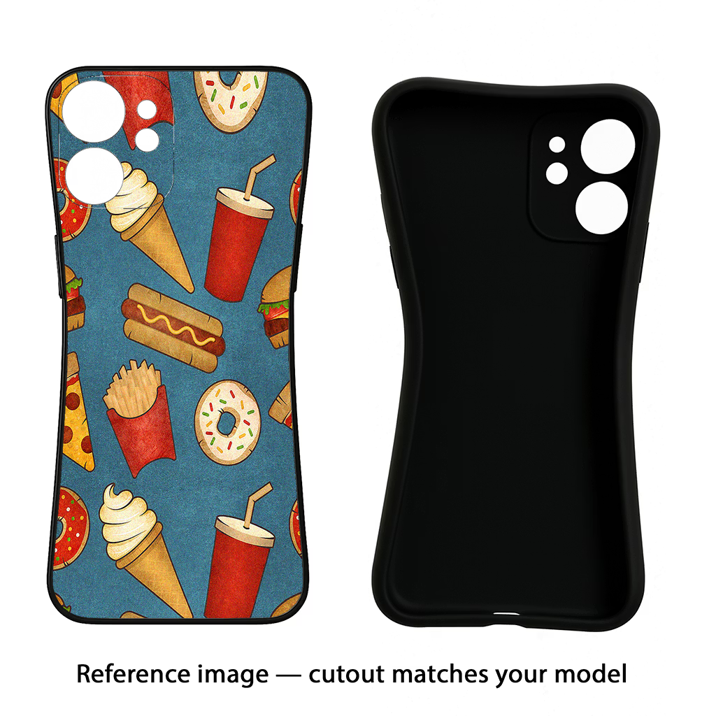 Foodie iPhone 13 Pro Black Soft Case Back Cover by Casekaro
