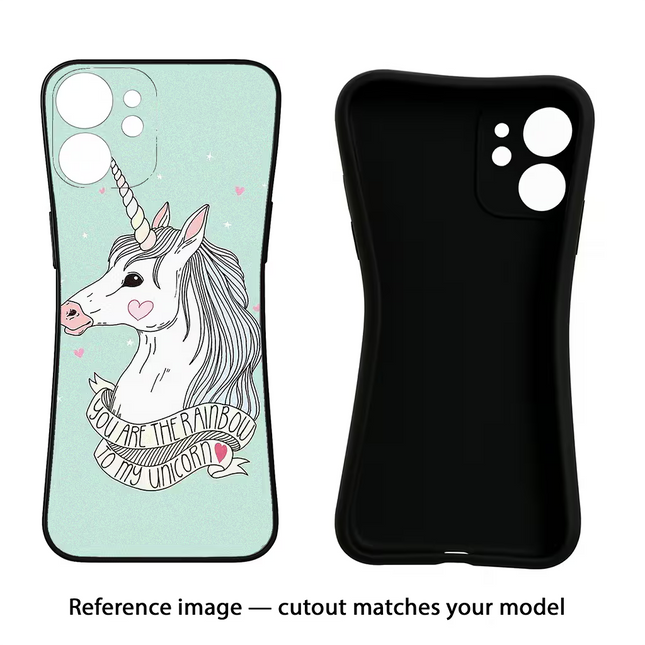 Unicorn Wallpaper iPhone 16e Black Soft Case Back Cover by Casekaro
