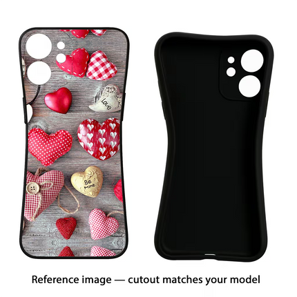 Love Wallpaper iPhone 16e Black Soft Case Back Cover by Casekaro