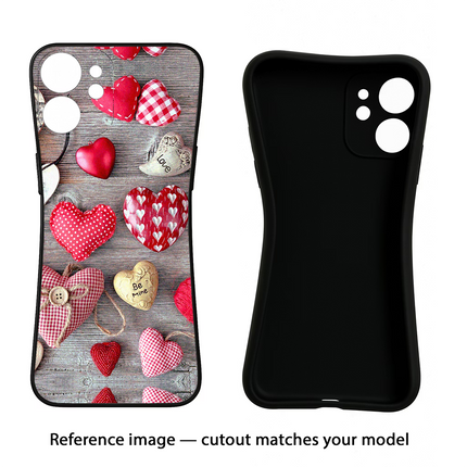 Love Wallpaper Moto Edge 40 Neo Black Soft Case Back Cover by Casekaro