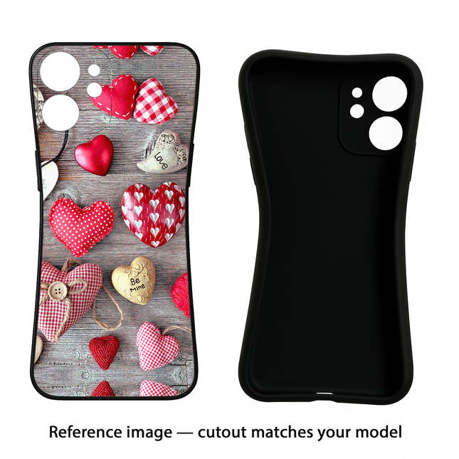 Love Wallpaper Moto Edge 40 Neo Black Soft Case Back Cover by Casekaro