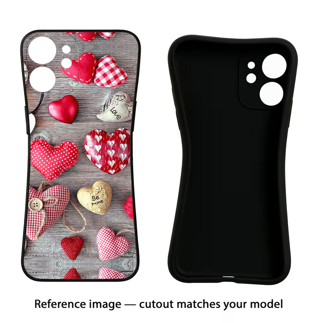 Love Wallpaper Realme 8/8 Pro (not 5G) Black Soft Case Back Cover by Casekaro
