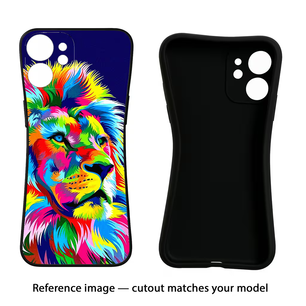 Vector Art Lion Vivo V20 Pro Black Soft Case Back Cover by Casekaro