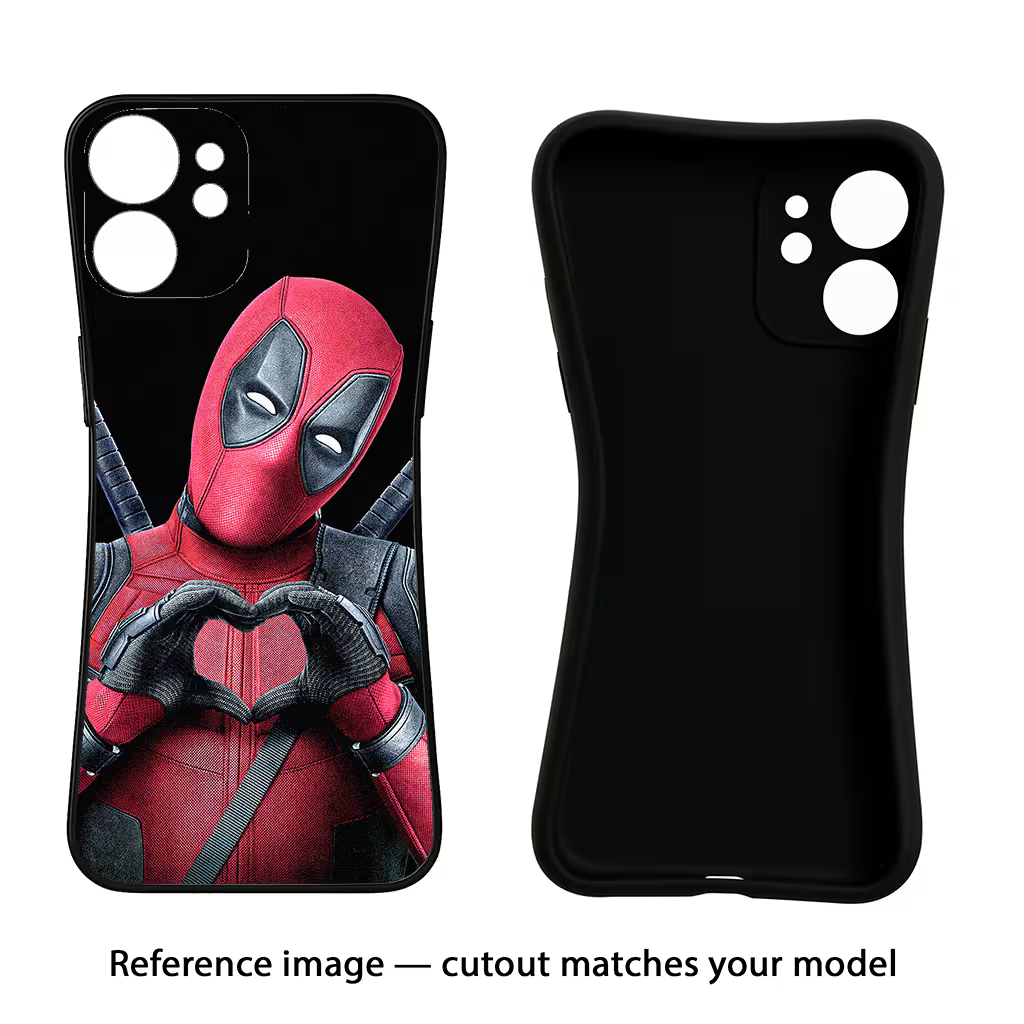 Deadpool Vivo V30e Black Soft Case Back Cover by Casekaro