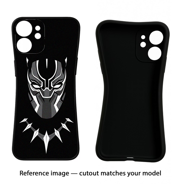 Black Panther iPhone 14 Black Soft Case Back Cover by Casekaro