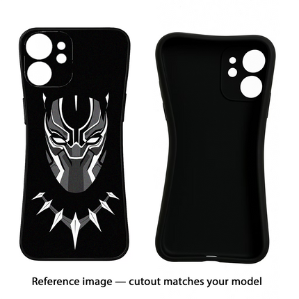 Black Panther iPhone 11 Black Soft Case Back Cover by Casekaro