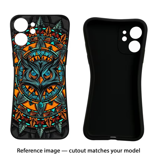 Angry Owl Art Mi 10i Black Soft Case Back Cover by Casekaro