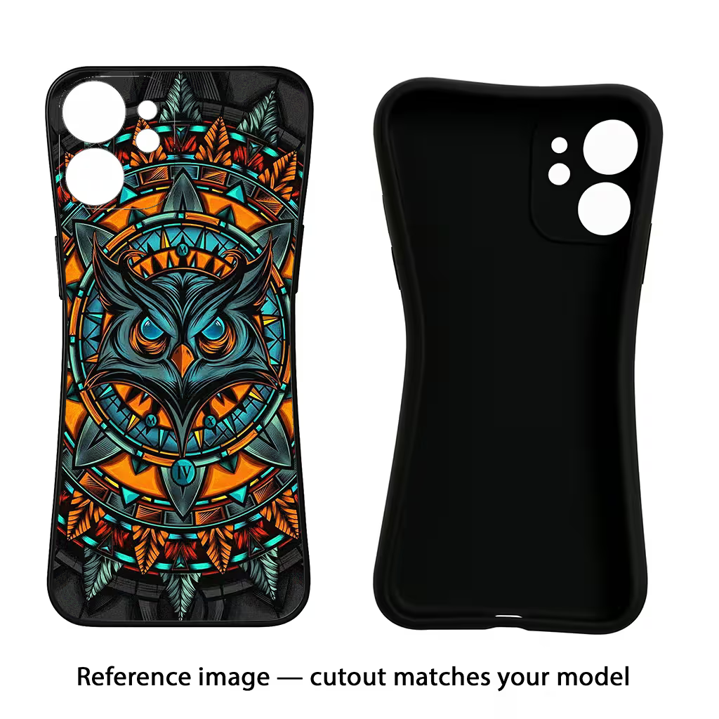 Angry Owl Art Oppo A57 Black Soft Case Back Cover by Casekaro