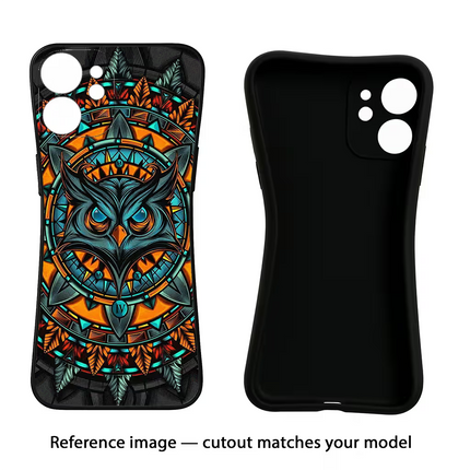 Angry Owl Art Redmi Note 8 Pro Black Soft Case Back Cover by Casekaro