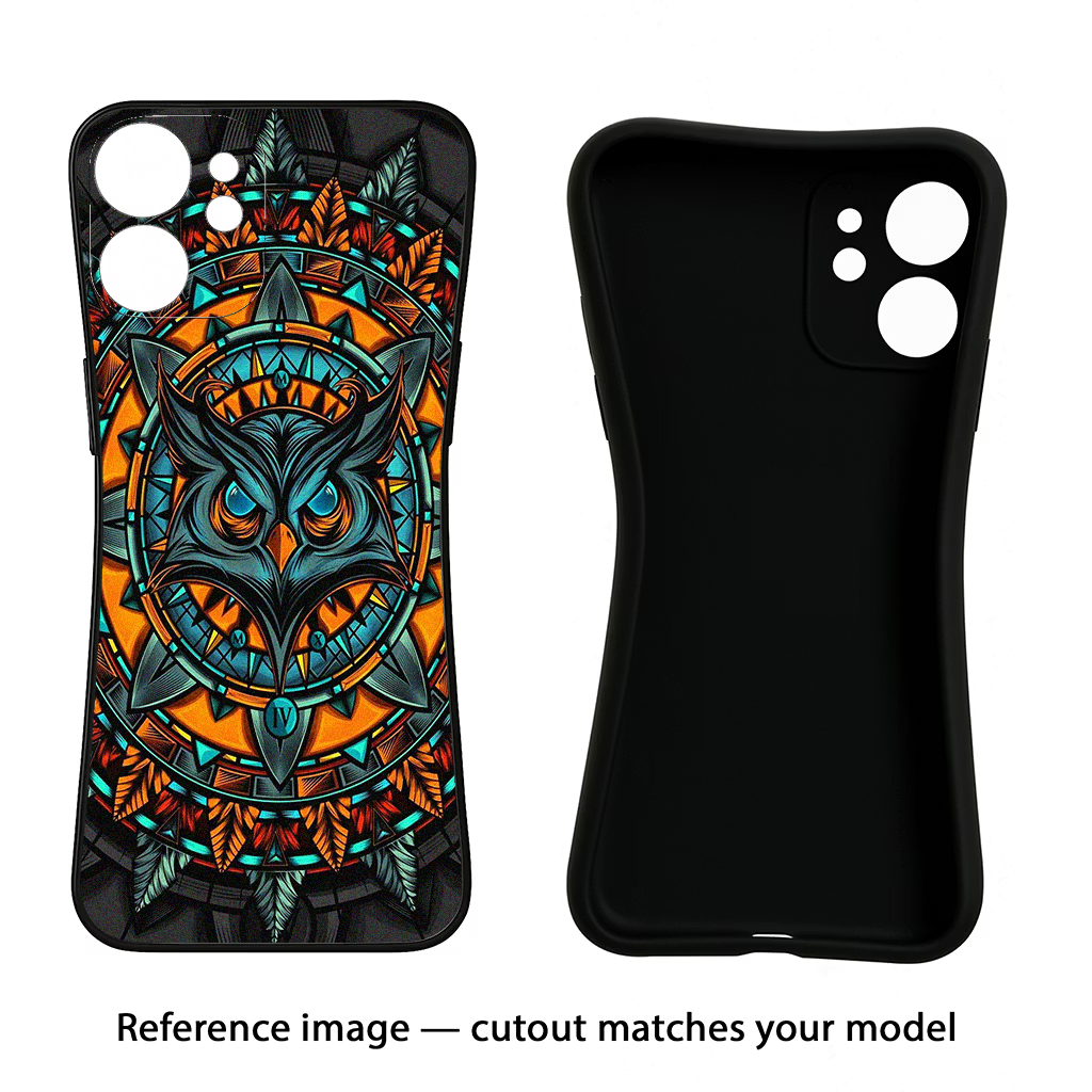 Angry Owl Art Vivo Y39 5G Black Soft Case Back Cover by Casekaro