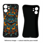 Angry Owl Art iPhone 14 Black Soft Case Back Cover by Casekaro