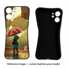 Rainy Day Redmi K50i Black Soft Case Back Cover by Casekaro