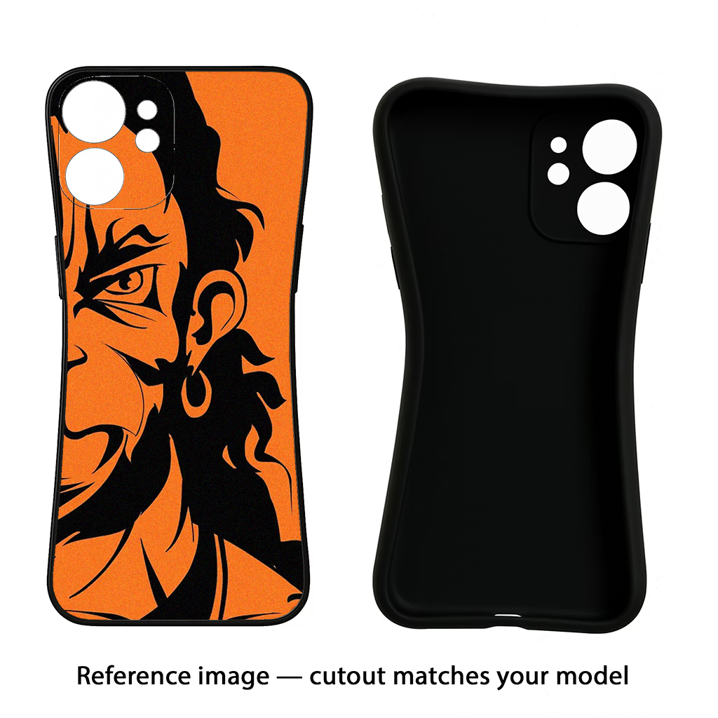 Hanuman iPhone 15 Black Soft Case Back Cover by Casekaro