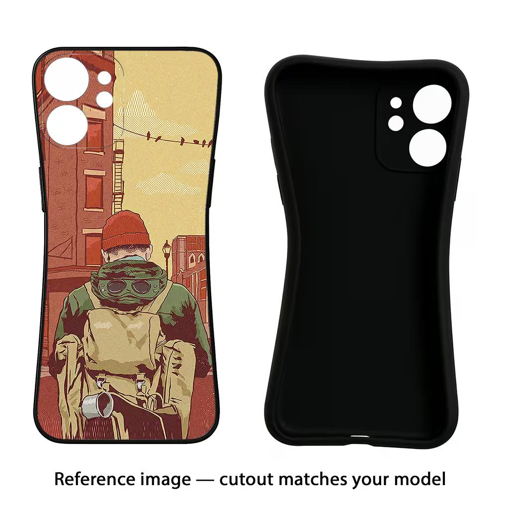 Adventurous iPhone 8 Black Soft Case Back Cover by Casekaro