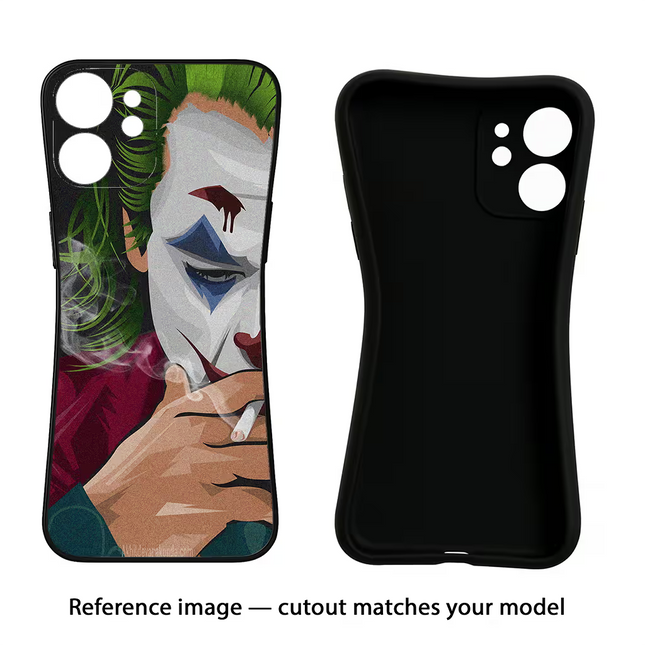 Joker Smoking Vivo Y16 Black Soft Case Back Cover by Casekaro