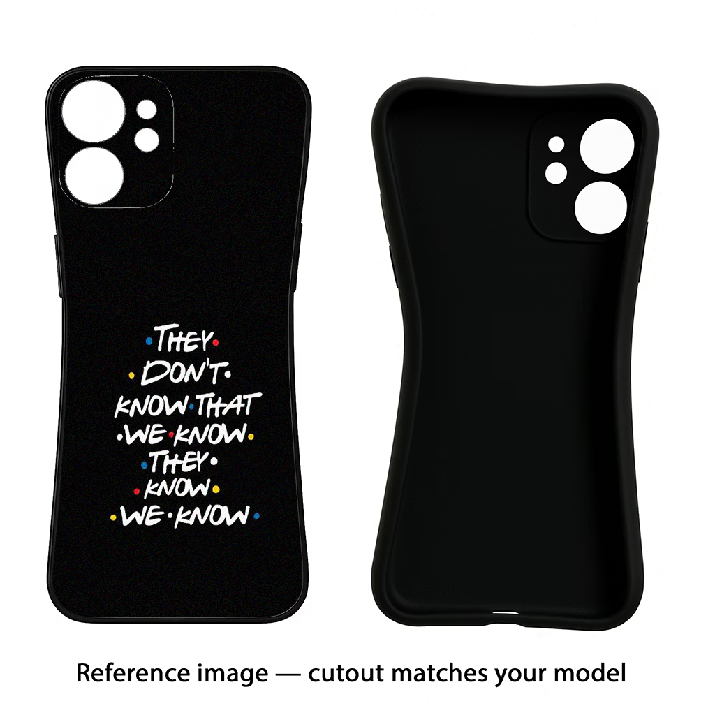FRIENDS Dialogue Nothing Phone 2A Black Soft Case Back Cover by Casekaro