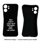 FRIENDS Dialogue Moto G86 Power Black Soft Case Back Cover by Casekaro