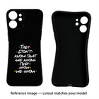 FRIENDS Dialogue Redmi K50i Black Soft Case Back Cover by Casekaro
