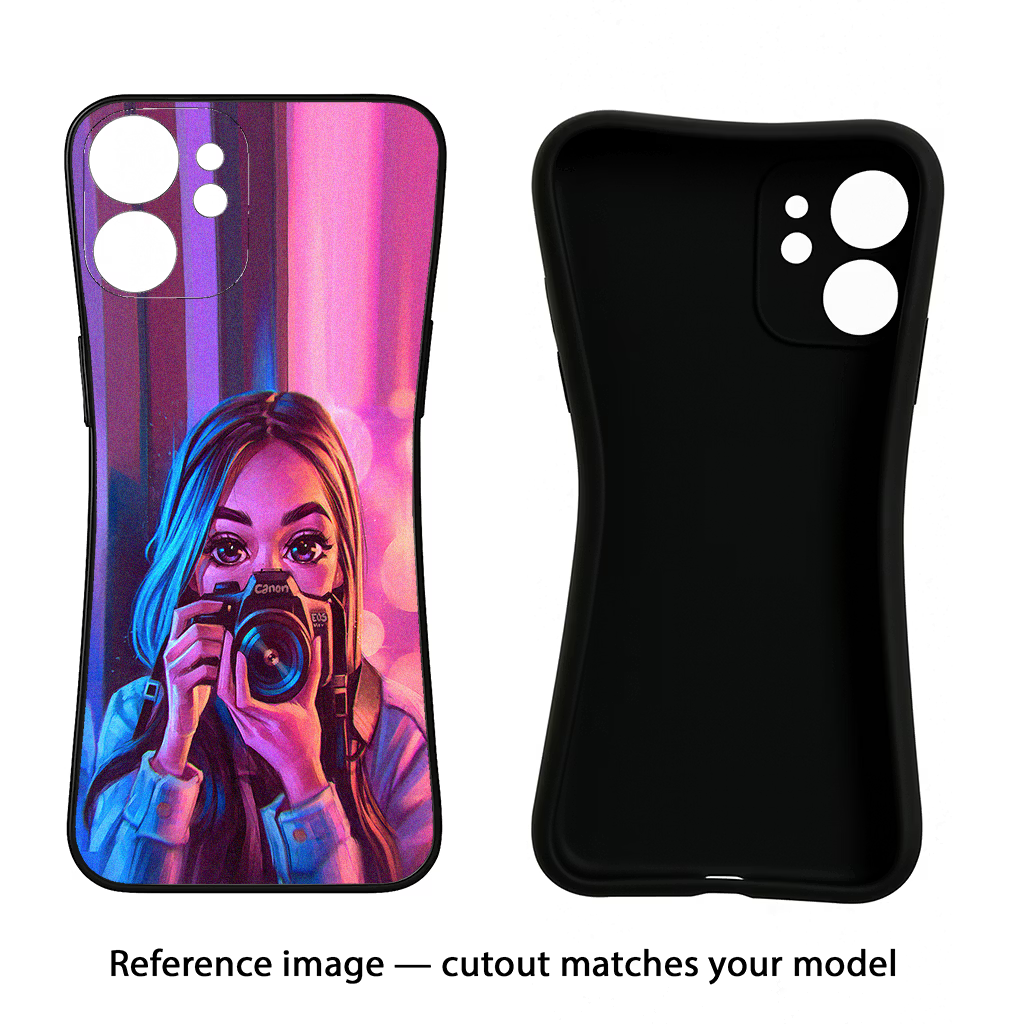 Girl Photographer Samsung S25 Black Soft Case Back Cover by Casekaro