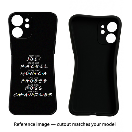 FRIENDS Character Moto Edge 40 Neo Black Soft Case Back Cover by Casekaro