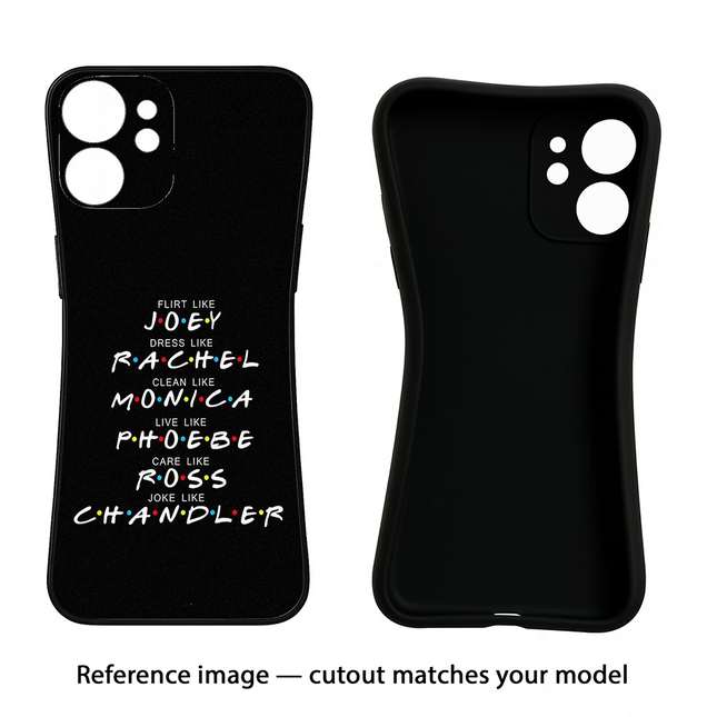 FRIENDS Character Moto Edge 40 Neo Black Soft Case Back Cover by Casekaro