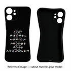 FRIENDS Character Moto Edge 50 Black Soft Case Back Cover by Casekaro